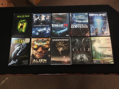 Alien Movies 10 DVD Lot: Alien Uprising Domicile Prometheus Inalienable Skyline