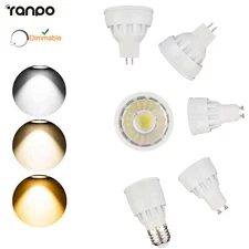 Dimmable Cob Led Spotlight Bulb 45°Angle Beam Lamps Lights E14 Light 12W Gu10 RP