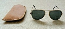 Vintage Aviator Sunglasses - Made in Taiwan - Plus Glasses Case