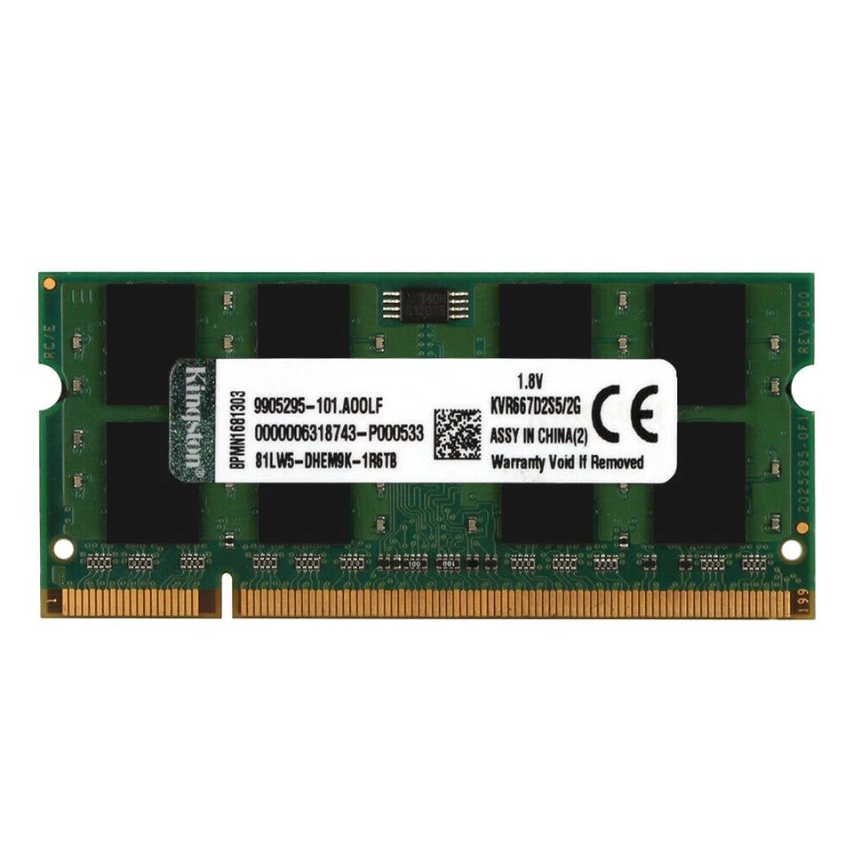 2GB 1GB DDR2 667MHz PC2-5300S KVR667D2S5/2G SODIMM Laptop Memory For Kingston UK - Image 3 of 4