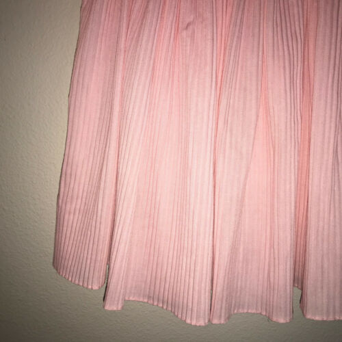 Vintage SEARS Pink Pleated Sophie Dress Eyelet Lace Trim Large 32-36" 27-32 lbs - Picture 4 of 11