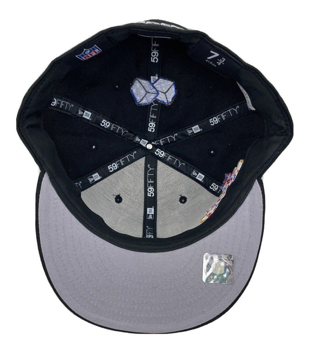 New Era Las Vegas Raiders hat NFL59Fifty fitted Black Custom