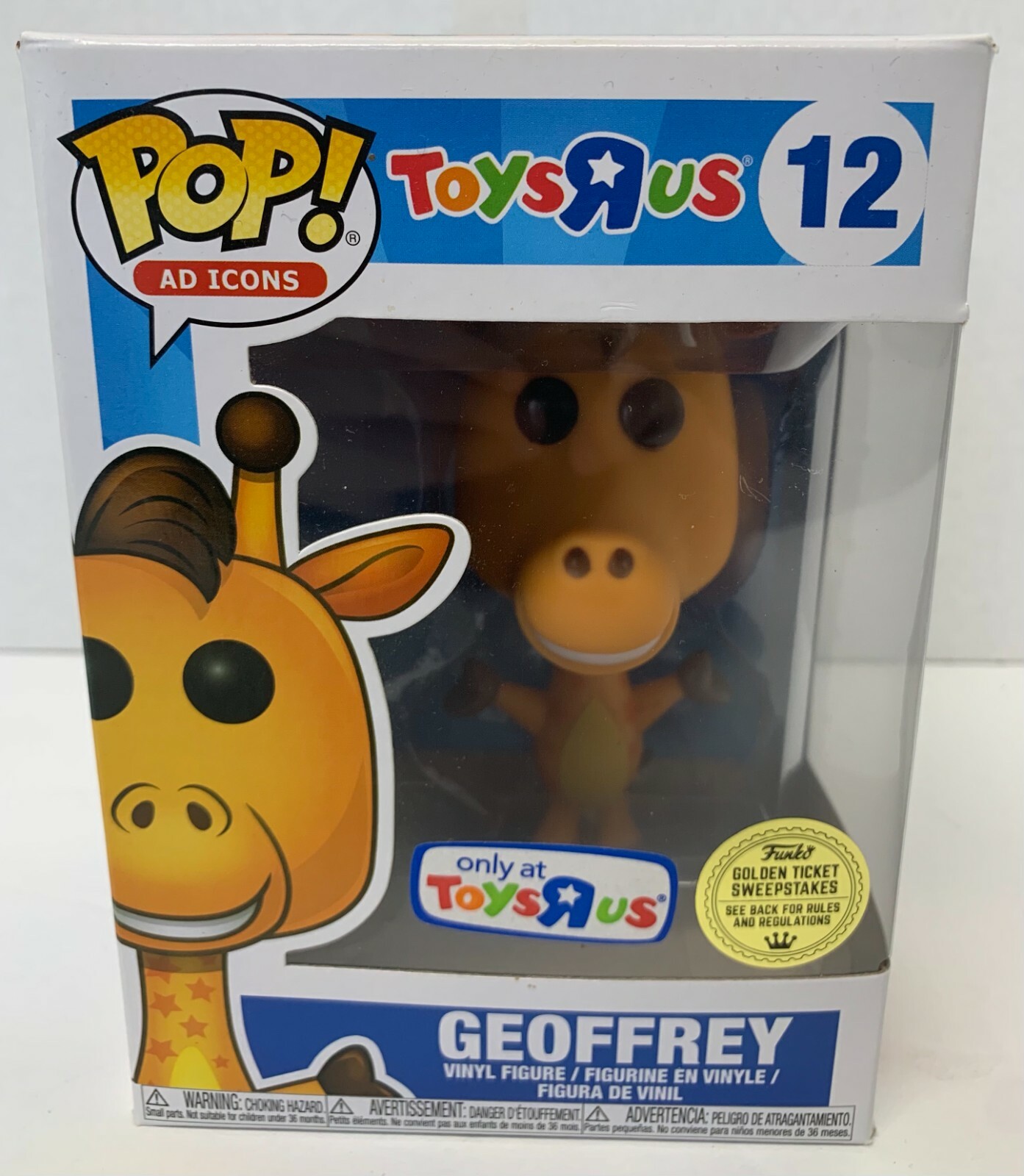 Sale Funko Pop Ad Icons Geoffrey #12 Toys R Us Tru Exclusive Golden Ticket Vaulted