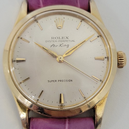 Mens Rolex Air King Ref 5506 34mm Gold 
