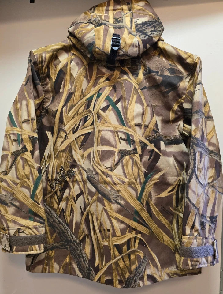 Cabelas for Women Advantage Wetlands Camo Jacket Full Zip Hooded Hunting Coat  S - Image 2 of 4