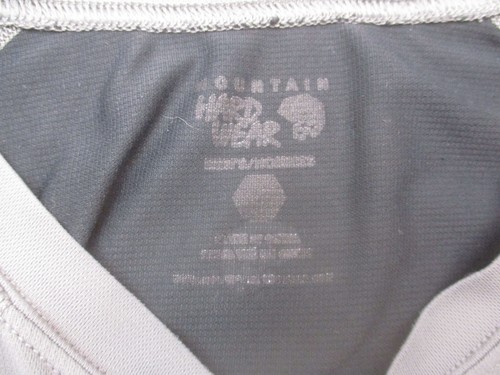 MOUNTAIN HARDWEAR Size XL Mens Gray Crew Neck Short Sleeve Athletic T-Shirt 067 - Picture 7 of 9