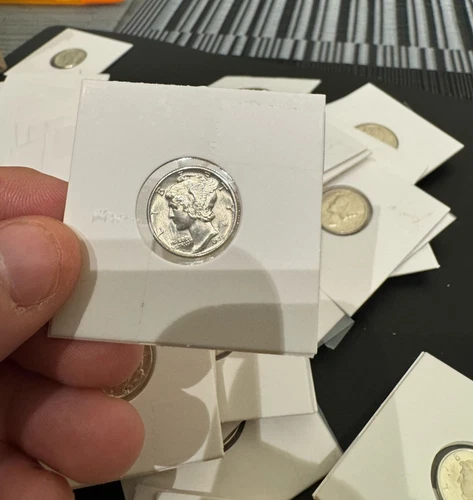 (1) Mercury Dime From OBW Roll Estate Hoard CHOICE-GEM Bu Unc 90% Silver