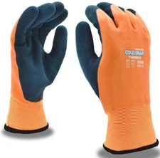 3988 High Visibility Waterproof Insulated Coated Cold Weather Winter WORK GLOVES