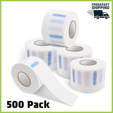 500 Pack Barber Neck Strips Neckbands Paper Roll, Barbershop Supplies, 2.6x13"