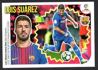 LUIS SUÁREZ #16 BARCELONA 2018-19 STICKER PANINI LA LIGA ESTE SANTANDER