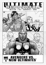 FRANK CHO - Ultimate Avengers vs Ultimates #5 Lrg cover, Thor Cap  Black Widows 
