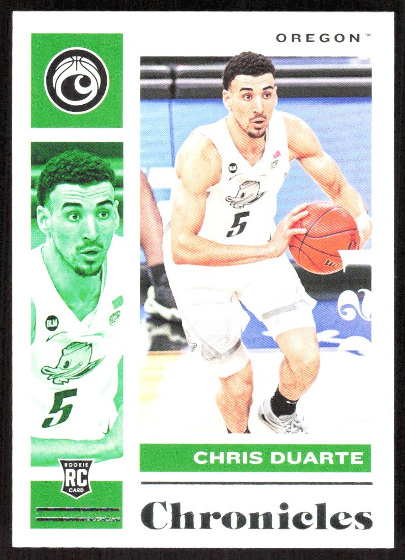2021-22 6110A Panini Chronicles Draft Picks Chris Duarte Rookie Oregon Ducks #18