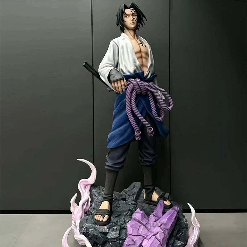 Figura de juguete Naruto 42 cm espada de Kusanagi Sasuke Uchiha Gk figura Shippuuden Do