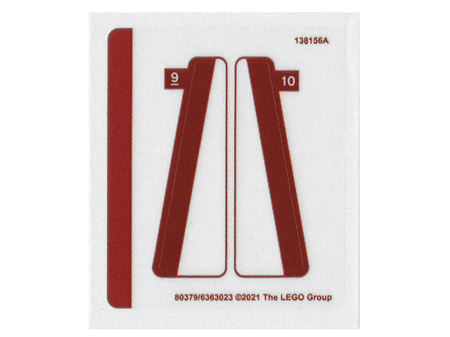 LEGO PICKUP TRUCK 10290 STICKER SHEET #2 ONLY from set New