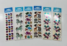 Vintage Hambly Studios Prismatic Metallic Stickers Lot Of 6 Packs