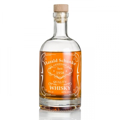 Whisky Flasche Dekanter Gravur Karaffe Whiskyflasche personalisiert Geschenk