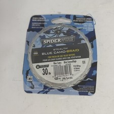 Spiderwire Stealth Blue Camo-Braid 30lb 125 Yards x 2 Fishing Line