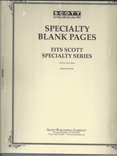 Pkg. of 20 Scott ACC110 Specialty Blank Pages FREE U.S. Shipping w/$60 Order