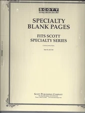 Pkg. of 20 Scott ACC110 Specialty Blank Pages FREE U.S. Shipping w/$50 Order