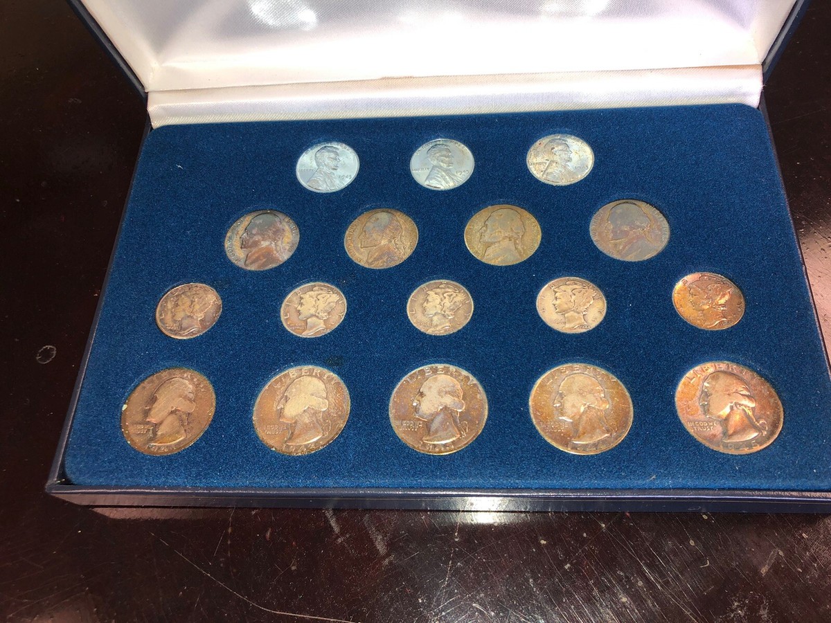 American Historic WORLD WAR II - 17 Piece Coin Piece