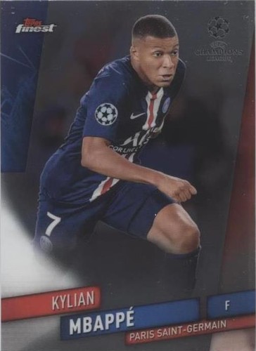 2022-23 Topps Finest UEFA Champion League PSG Kylian Mbappe Gold