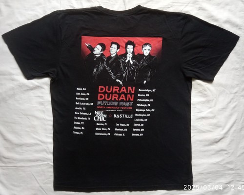 Duran Duran. Futuro pasado. Tour Norteamericano 2023. Camiseta talla M - Imagen 3 de 12