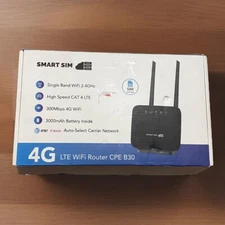 Smart Sim 4G LTE Router CPE B30 AT&T T-mobile Black New
