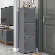 9 Tier Shoes Organiser Cabinet With Door Hallway Bedroom Storage Cube Shelf Rack