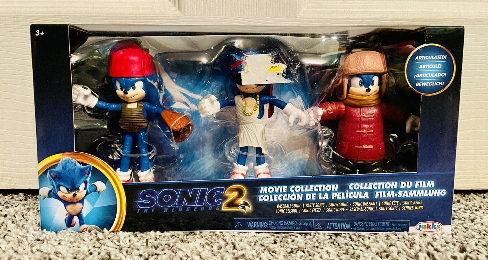 Sonic The Hedgehog 2 Movie Collection Action Figure Set Party Baseball Snow 2022