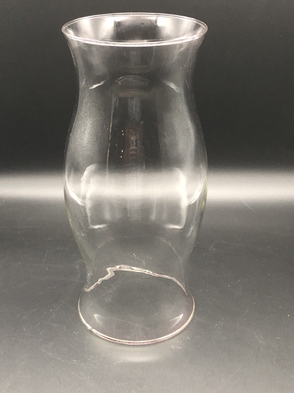 Large Clear Glass Hurricane Candle Cover 11.5” Height X 5” Top Diameter