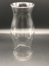 Large Clear Glass Hurricane Candle Cover 11.5 Height X 4 3/4 Top Diameter