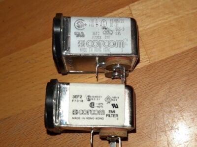 2 x CORCOM Filter 3EF2 EMI - Vintage Elektronik