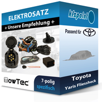 Towtec E-Satz 7Polig Fahrzeugspezifisch Passend FüR Toyota Yaris Fliessheck Neu