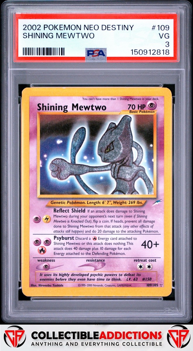 Shining Mewtwo 109/105 Neo Destiny Holo for sale online | eBay