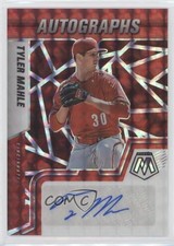 2022 Panini Mosaic Auto Choice Fusion Prizm Tyler Mahle #AM-TM Auto 4k8