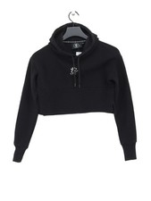 Gym King Women's Hoodie UK 6 Black Cotton with Polyester Pullover