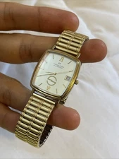 HAMILTON Masterpiece 10K Gold Filled Quartz Watch for Parts Repairs!