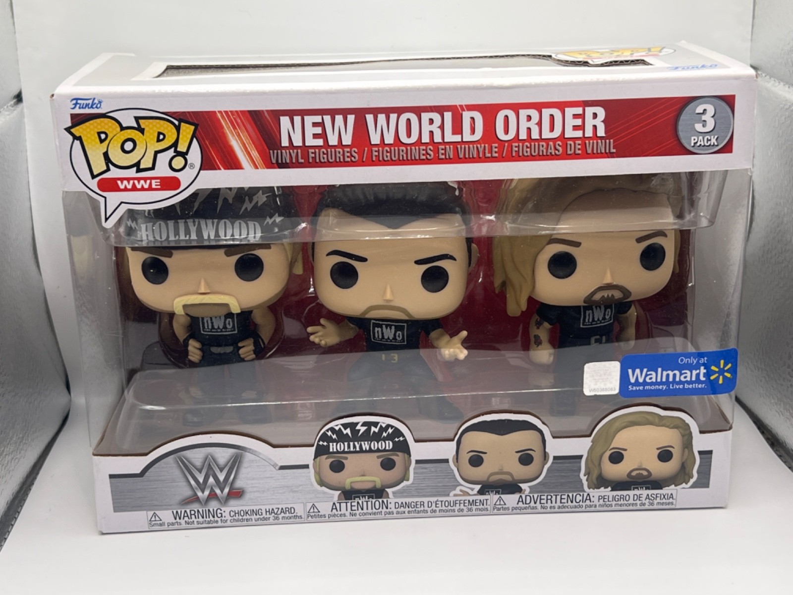 Funko Pop Wwe New World Order 3 Pack Hulk Hogan Hall Nash Wcw Nwo Walmart