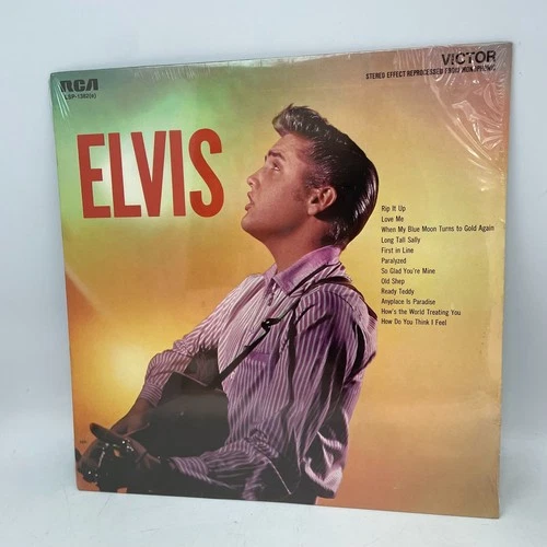 Elvis Presley ‎Elvis Vinyl LP US 1977 Reissue SEALED MINT Gold Foil Promo Text
