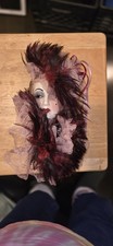 Unique Creations SF Mask Lady Wall Hanging Signed Limited Edition Signed 14”