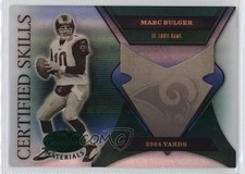 2005 Leaf Certified Materials Skills Mirror Emerald 24/25 Marc Bulger #CS-6 0v0