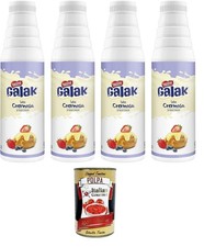 Galak Wei&szlig;e Schokoladen Topping Sauce Glutenfrei 4x1kg +Polpa 400g