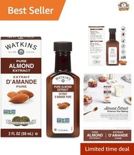 Pure Almond Extract 2 Fl Oz - Gourmet Quality for Baking & Flavoring
