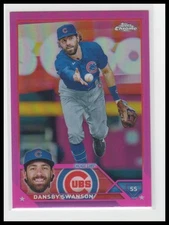 2023 Topps Chrome #144 Dansby Swanson Pink Refractors