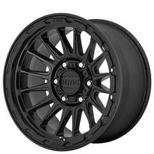 17x8.5" KMC Wheels KM542 Impact Satin Black Off-Road Rims (4 pcs) (S04)