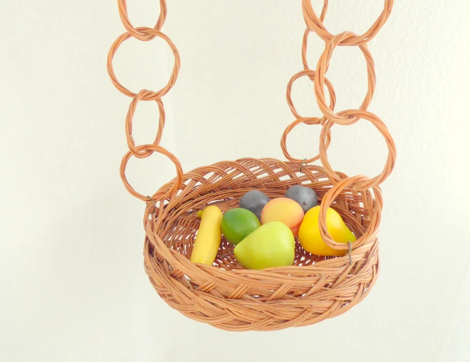 XL Bambus Blumen Ampel, Blumenhocker , Vintage Pflanzenständer - Bild 4 von 4