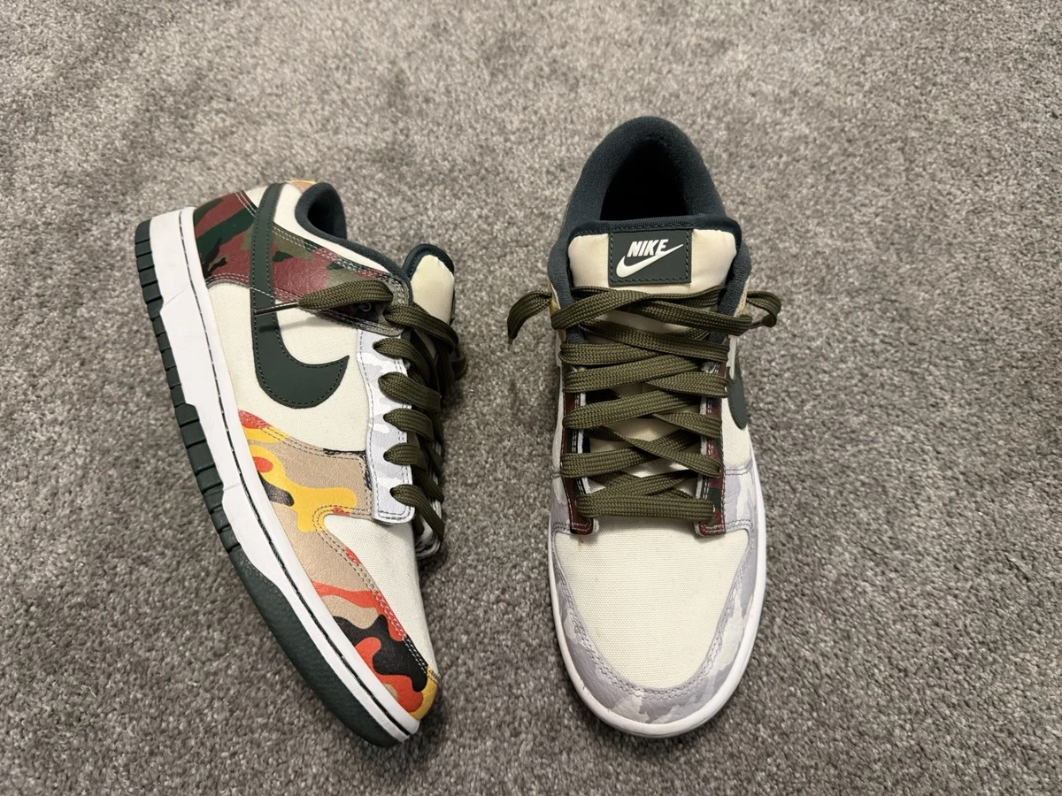 Nike Dunk SE Low Sail Multi-Camo for Sale | Authenticity