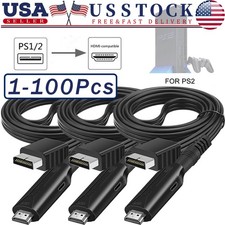 For Sony PS1 PS2 to HDMI Adapter Cable Game Console Audio Video Converter Lot