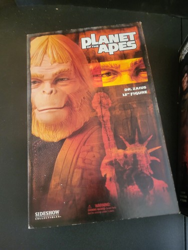 SIDESHOW COLLECTIBLES DR ZAIUS PLANET OF THE APES 12” FIGURE COMPLETE IN BOX