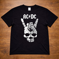 AC/DC Highway To Hell T-Shirt Black Rock Band Tee Unisex Kids Adults